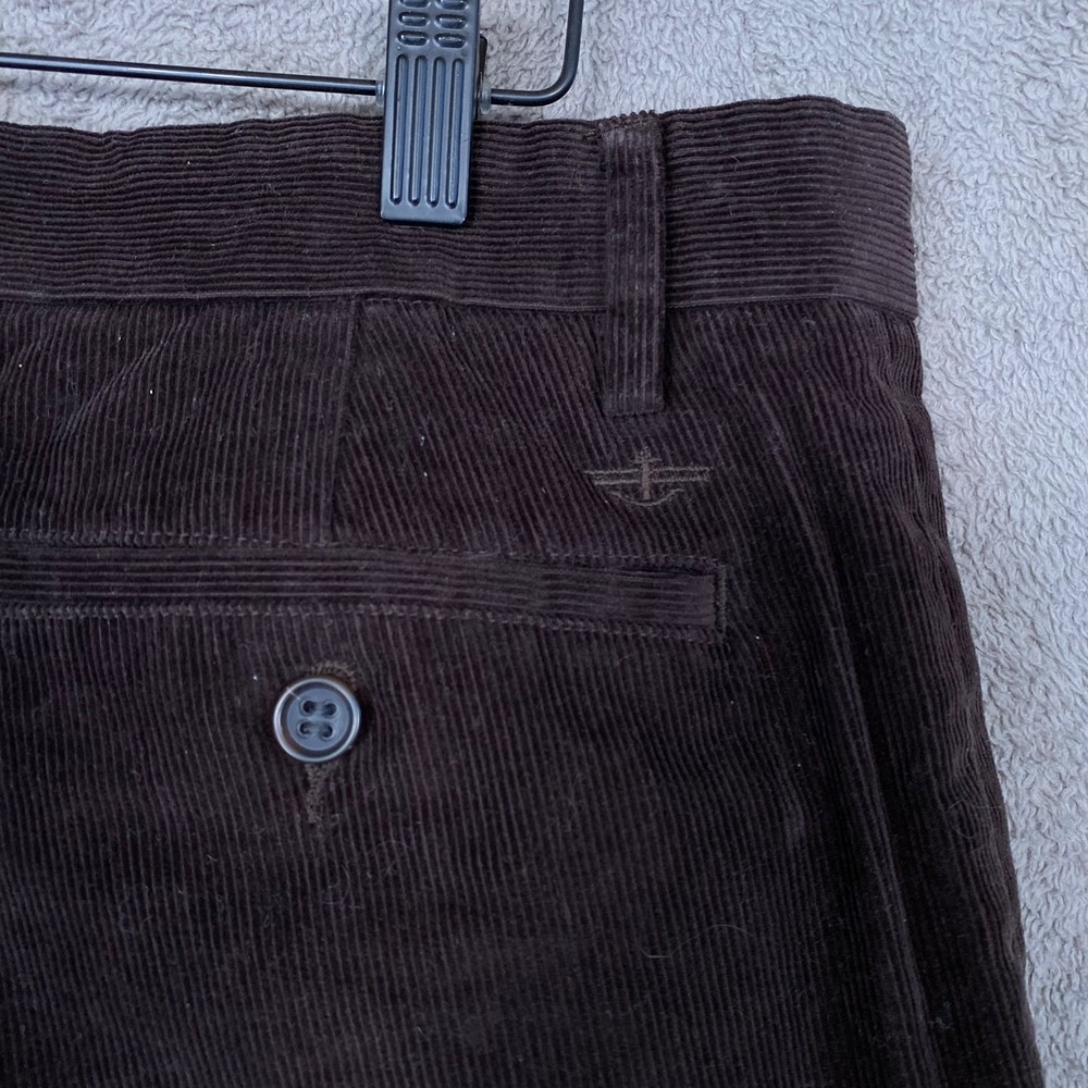 Dockers Mens Brown Corduroy Pants Size 36x30 D3 Professor Academia Straight Leg - Picture 3 of 11